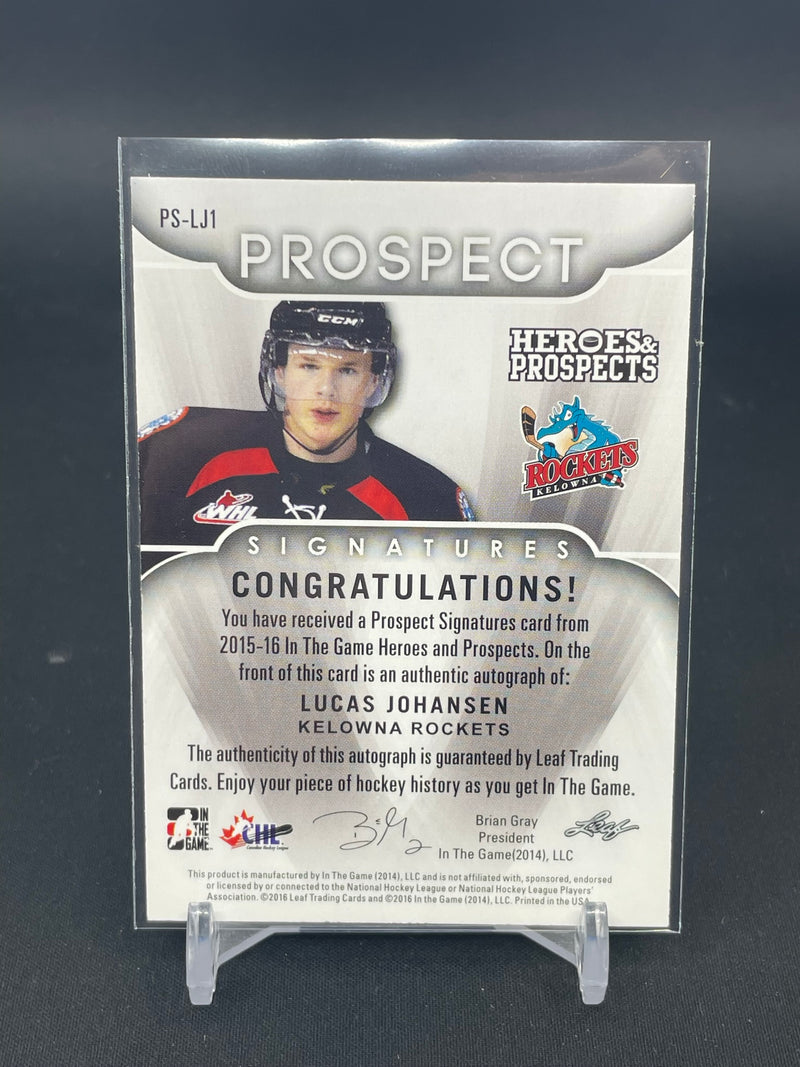2015 LEAF IN THE GAME HEROES & PROSPECTS - L. JOHANSEN -