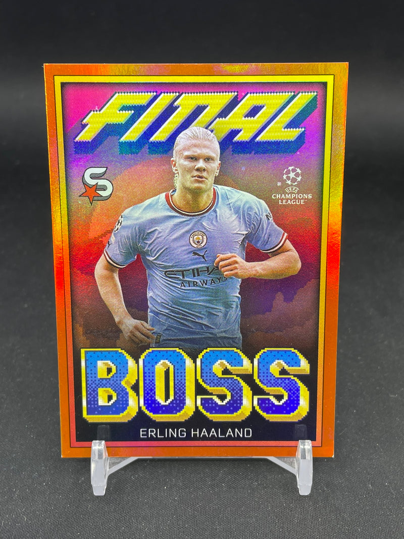 2022 TOPPS - ORANGE REFRACTOR - FINAL BOSS - E. HAALAND - #FB-EH - #'D/25