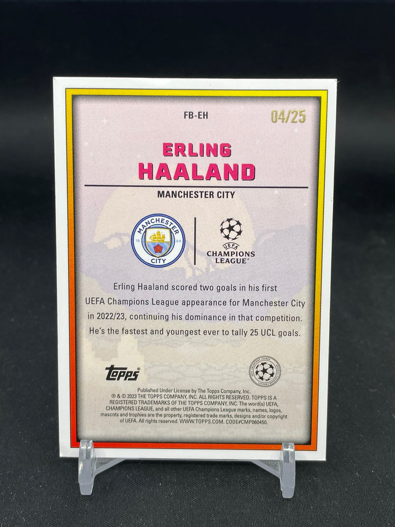 2022 TOPPS - ORANGE REFRACTOR - FINAL BOSS - E. HAALAND - #FB-EH - #'D/25