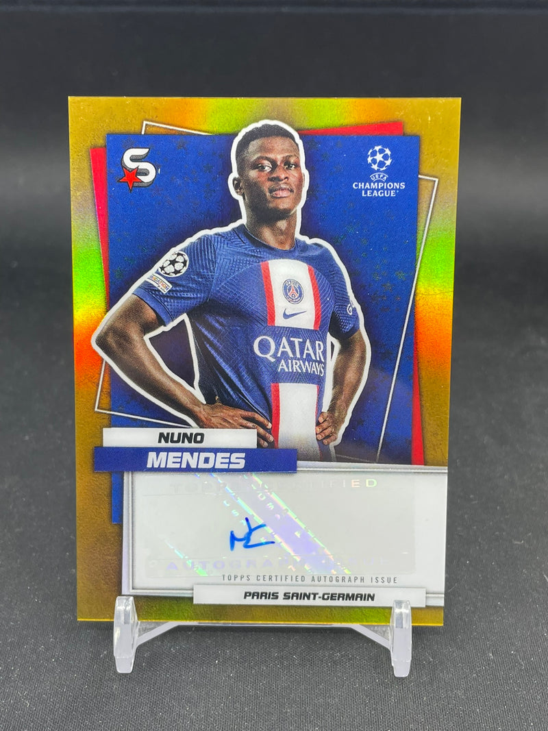 2023 TOPPS SUPERSTARS - GOLD - SUPERSTAR AUTOGRAPH - N. MENDES - #SA-NM - #'D/50 - AUTOGRAPH