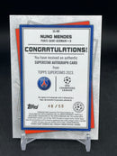2023 TOPPS SUPERSTARS - GOLD - SUPERSTAR AUTOGRAPH - N. MENDES - #SA-NM - #'D/50 - AUTOGRAPH
