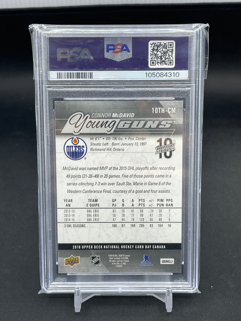 2018 UPPER DECK NATIONAL HOCKEY CARD DAY - 10TH ANNIVERSARY TRIBUTE - C. MCDAVID -