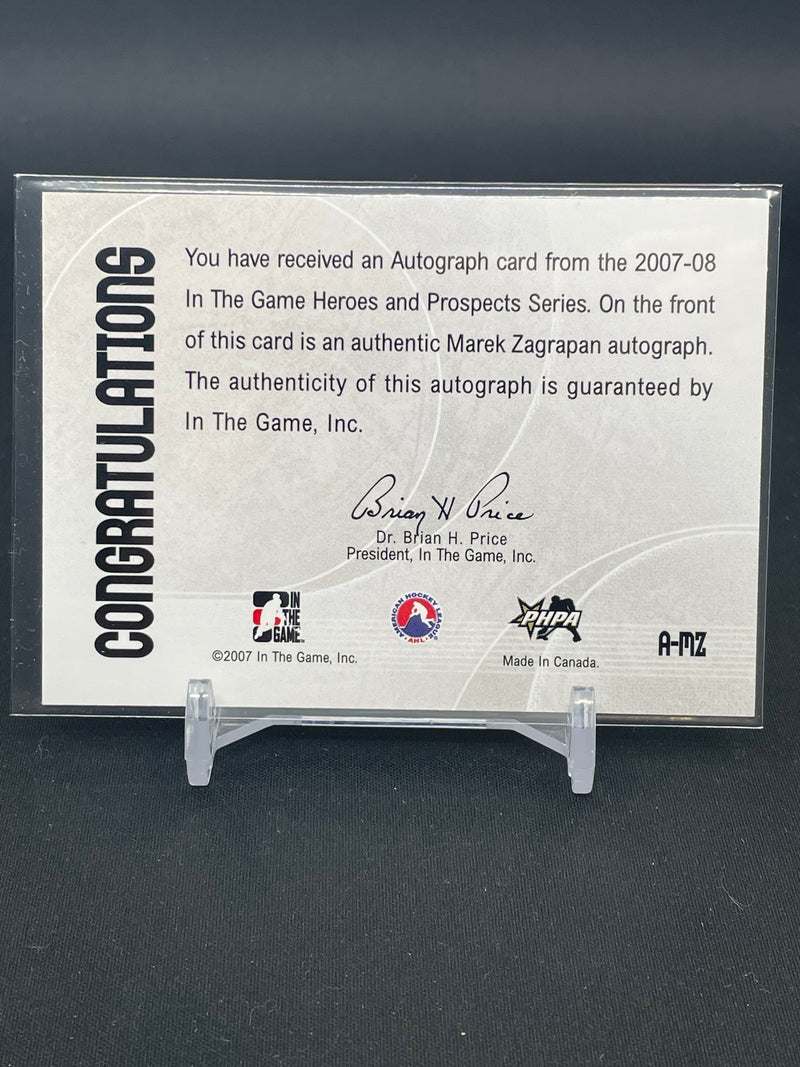 2007 IN THE GAME HEROES & PROSPECTS - M. ZAGRAPAN -