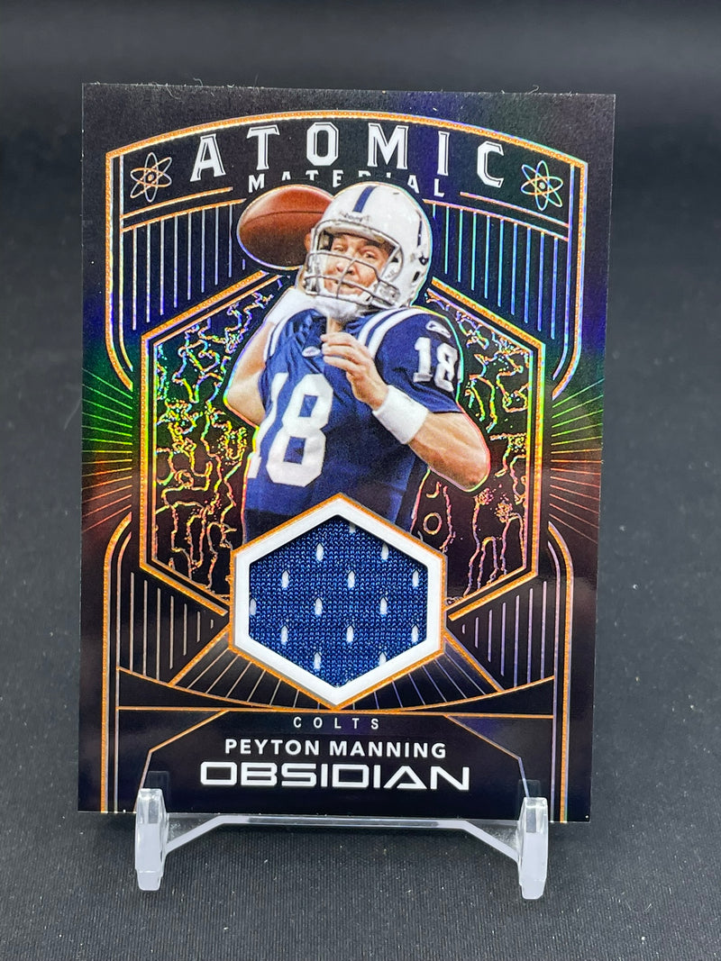 2020 PANINI OBSIDIAN - ATOMIC MATERIAL - P. MANNING - #AM14 - #'D/40 - RELIC