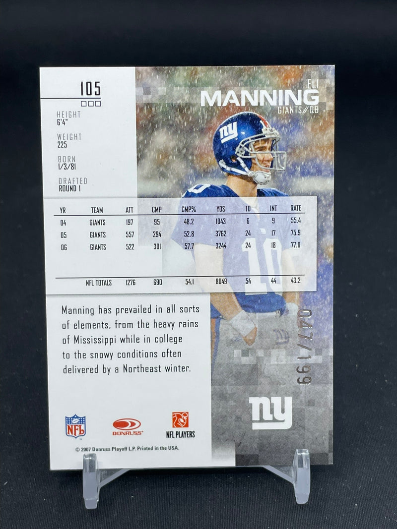 2007 LEAF ROOKIES & STARS - ELEMENTS - E. MANNING - #105 - #'D/199