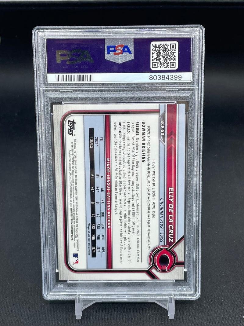 2022 TOPPS BOWMAN - CHROME - 1ST BOWMAN - E. DE LA CRUZ -