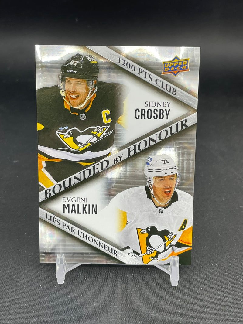 2023 UPPER DECK TIM HORTONS - BOUNDED BY HONOUR - S. CROSBY / E. MALKIN -