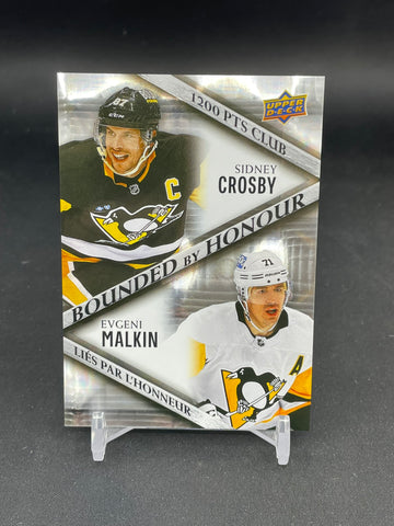 2023 UPPER DECK TIM HORTONS - BOUNDED BY HONOUR - S. CROSBY / E. MALKIN - #BH-4
