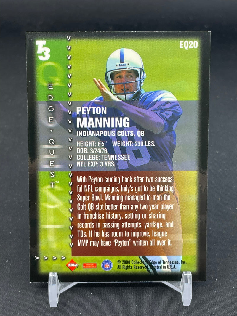 2000 COLLECTOR'S EDGE - EDGE QUEST - P. MANNING - #EQ20 - #'D/1000