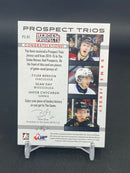 2014 LEAF IN THE GAME HEROES & PROSPECTS - PROSPECT TRIOS - T. BENSON / S. DAY / J. CHYCHRUN - #P3-01 - #'D/30 - TRIPLE RELIC