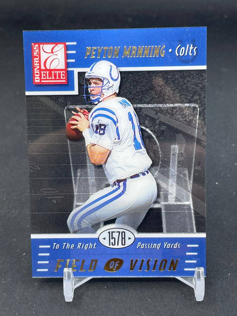 1999 DONRUSS ELITE - FIELD OF VISION - P. MANNING - #137 - #'D/1578