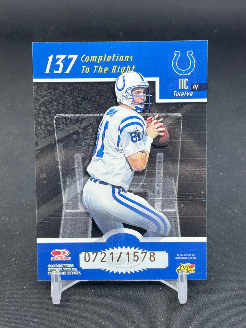 1999 DONRUSS ELITE - FIELD OF VISION - P. MANNING - #137 - #'D/1578