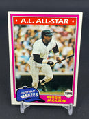1981 TOPPS - A.L. ALL-STAR - R. JACKSON -