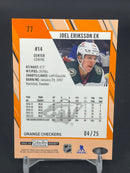 2023 UPPER DECK O-PEE-CHEE PLATINUM - ORANGE CHECKERS - J. ERIKSSON EK - #77 - #'D/25