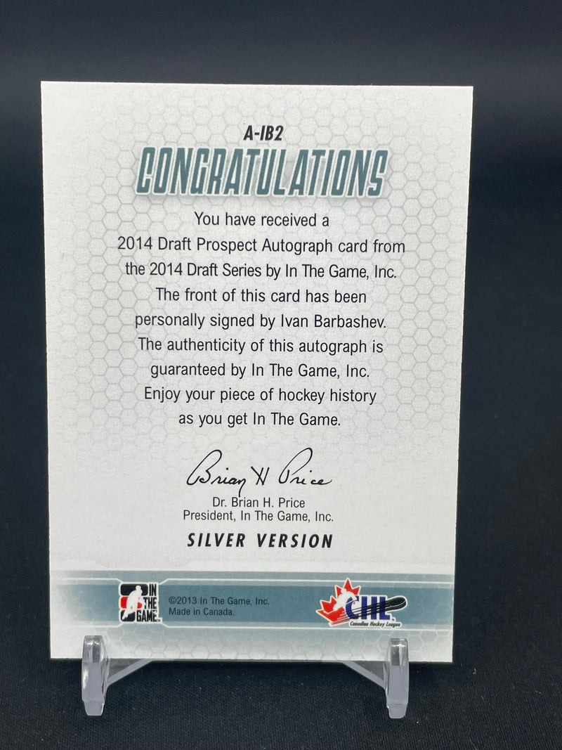 2014 LEAF IN THE GAME DRAFT - SILVER VERSION - I. BARBASHEV -