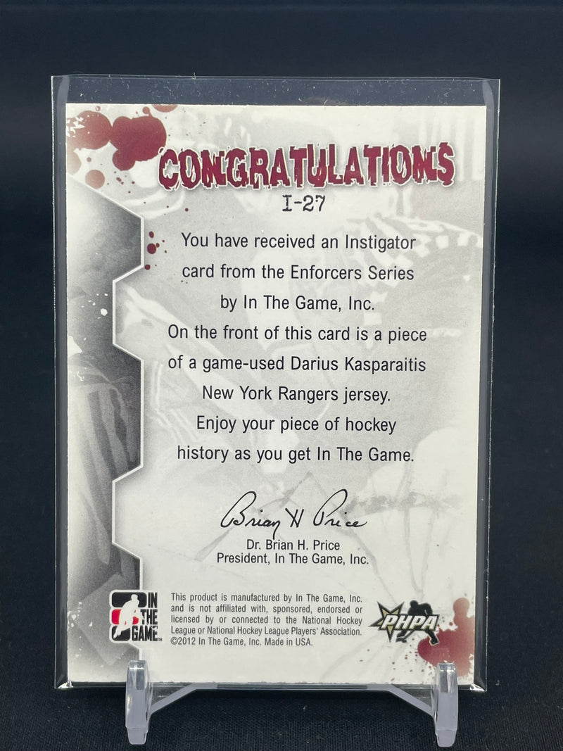 2012 LEAF IN THE GAME ENFORCERS - INSTIGATORS - D. KASPARAITIS -