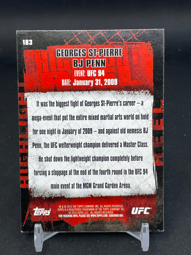 2010 TOPPS UFC SERIES FOUR - HIGHLIGHT REEL - ST-PIERRE VS PENN -