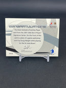 2001 BE A PLAYER SIGNATURE SERIES - D. WEIGHT - RELIC - VAULT 1 OF 1