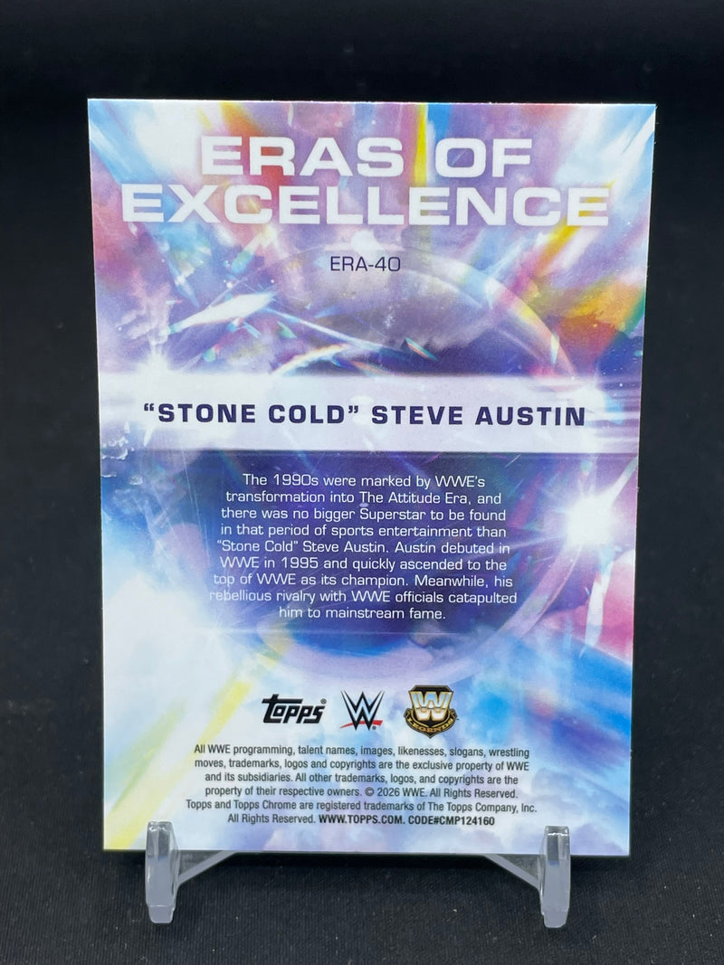 2026 TOPPS CHROME - ERAS OF EXCELLENCE - "STONE COLD" STEVE AUSTIN -