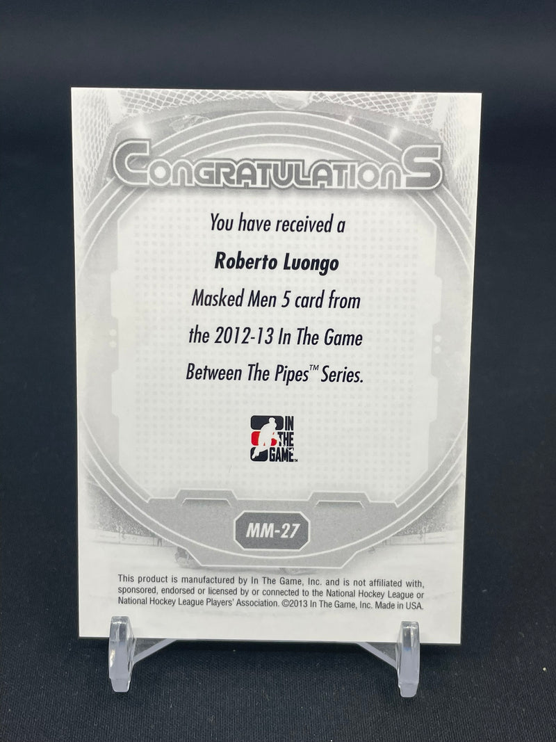 2012 IN THE GAME BETWEEN THE PIPES - MASKED MEN 5 - R. LUONGO -