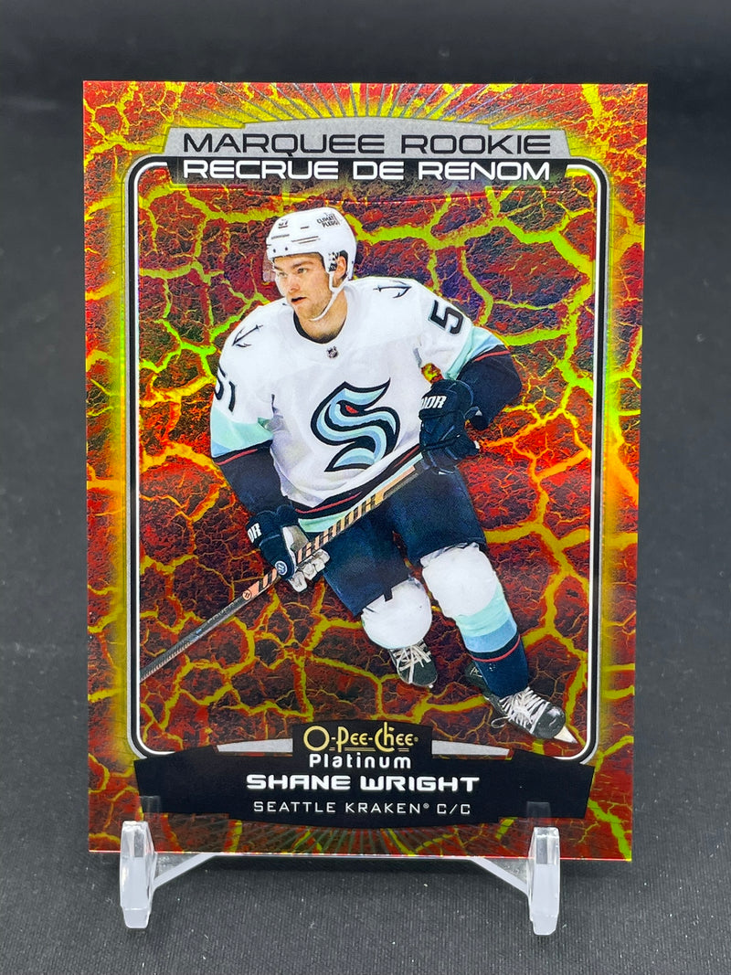 2022 UPPER DECK O-PEE-CHEE PLATINUM - HOT MAGMA - MARQUEE ROOKIE - S. WRIGHT - #300 - #'D/499 - RC