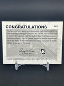 2009 IN THE GAME - NUMBER SILVER - V. HADFIELD -