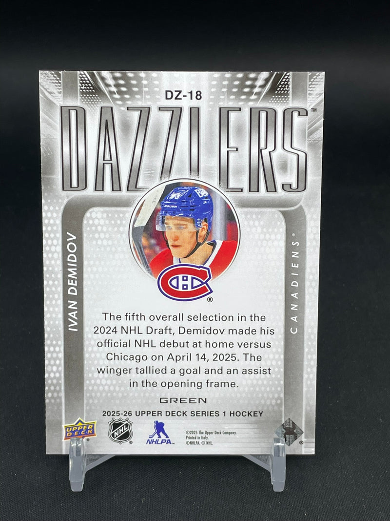 2025 UPPER DECK SERIES ONE - GREEN DAZZLERS - I. DEMIDOV -