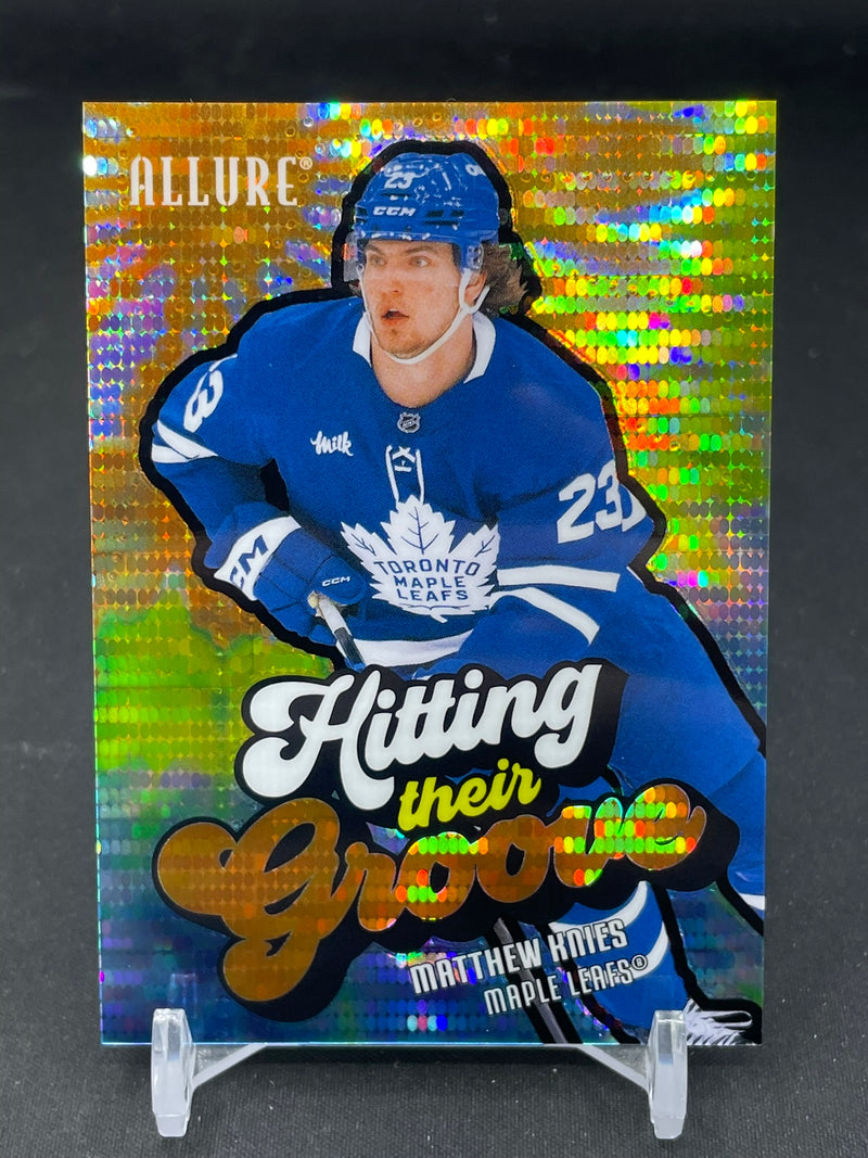 2025 UPPER DECK ALLURE - ORANGE SPECTRUM - HITTING THEIR GROOVE - M. KNIES - #HTG-3 - #'D/299