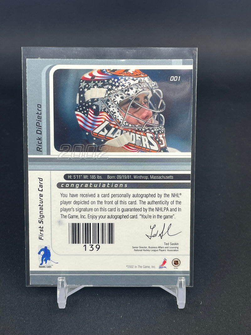 2002 IN THE GAME SIGNATURE SERIES - R. DIPIETRO -