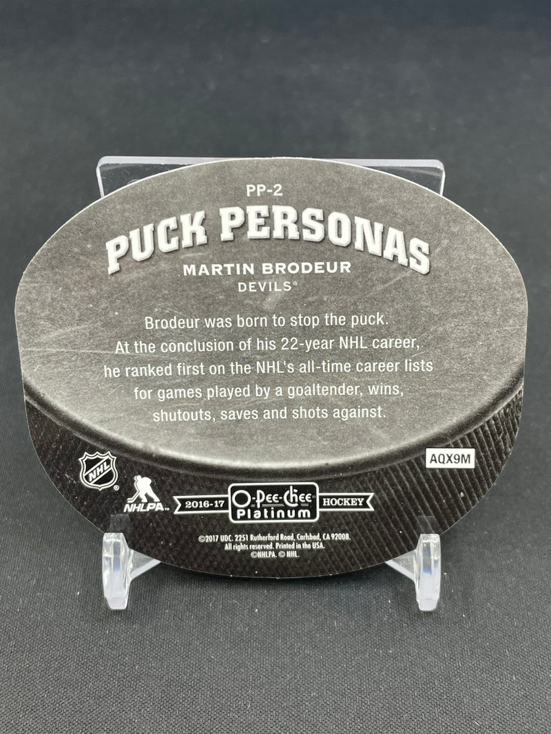2016 UPPER DECK O-PEE-CHEE PLATINUM - PUCK PERSONAS - M. BRODEUR -