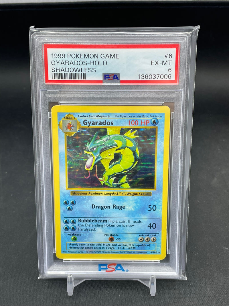 POKEMON - SHADOWLESS BASE SET - GYARADOS - HOLO -