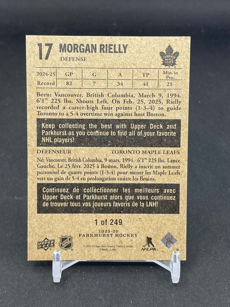 2025 UPPER DECK PARKHURST - RETROS - M. RIELLY - #17 - #'D/249