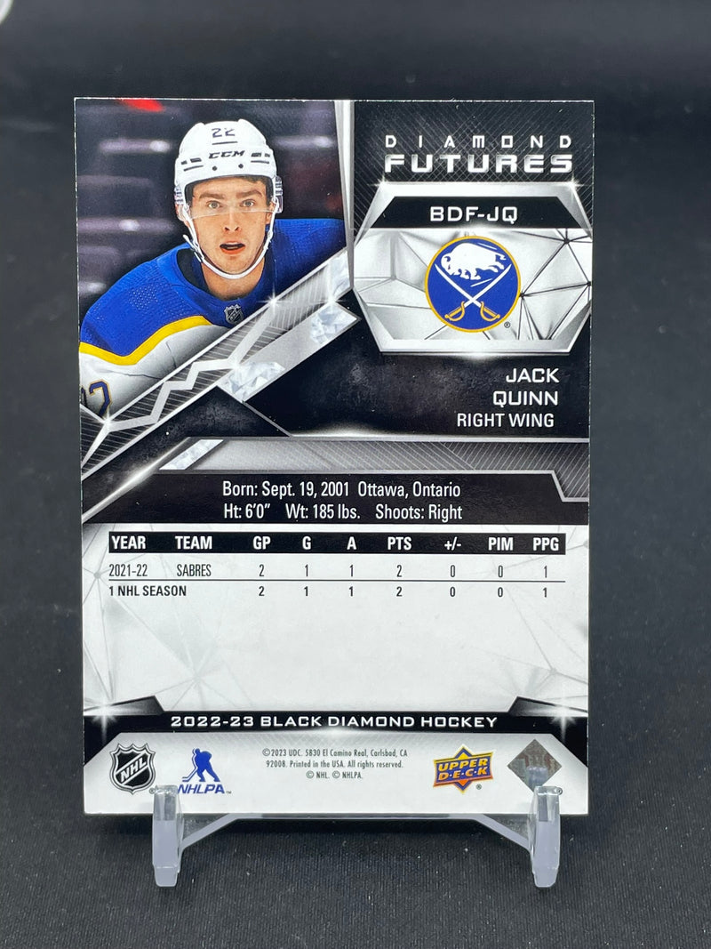 2022 UPPER DECK BLACK DIAMOND - DIAMOND FUTURES - J. QUINN - #BDF-JQ - #'D/49