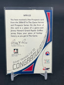 2006 IN THE GAME HEROES & PROSPECTS - SILVER VERSION - NET PROSPECTS - J. HOWARD -