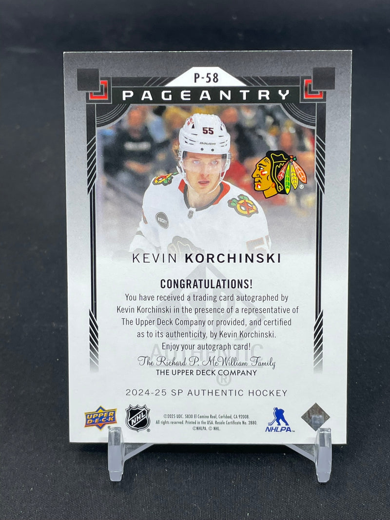 2024 UPPER DECK SP AUTHENTIC - PAGEANTRY - K. KORCHINSKI -