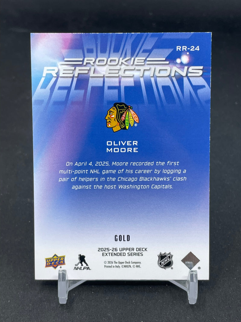 2025 UPPER DECK EXTENDED SERIES - GOLD - ROOKIE REFLECTIONS - O. MOORE - #RR-24 - #'D/100