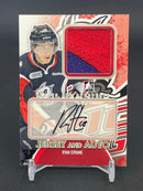 2012 IN THE GAME HEROES & PROSPECTS - GOLD VERSION - JERSEY AND AUTO - R. STROME - #MA-RS - AUTO RELIC - #'D/10