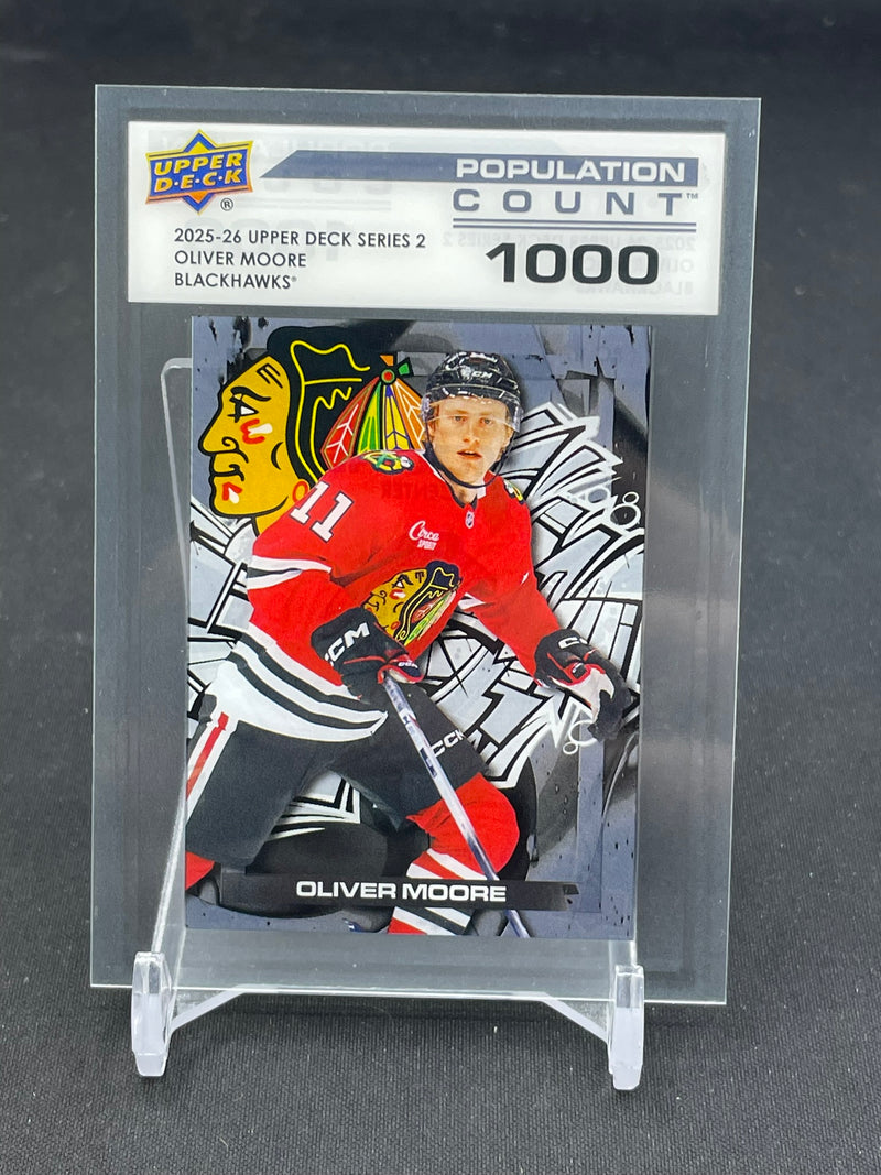 2025 UPPER DECK SERIES TWO - POPULATION COUNT 1000 - O. MOORE - #PC-47 - #'D/1000