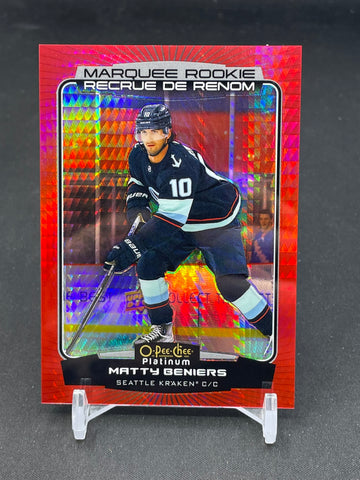 2022 UPPER DECK O-PEE-CHEE PLATINUM - RED PRISM - MARQUEE ROOKIE - M. BENIERS - #203 - #'D/199 - RC