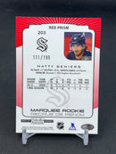 2022 UPPER DECK O-PEE-CHEE PLATINUM - RED PRISM - MARQUEE ROOKIE - M. BENIERS - #203 - #'D/199 - RC