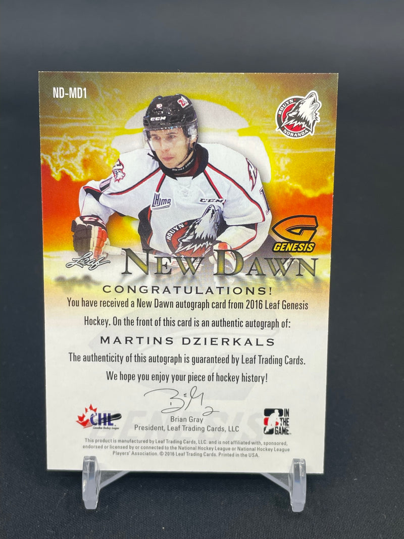 2016 LEAF GENESIS - NEW DAWN - GREEN - M. DZIERKALS - #ND-MD1 - #'D/20 - AUTOGRAPH