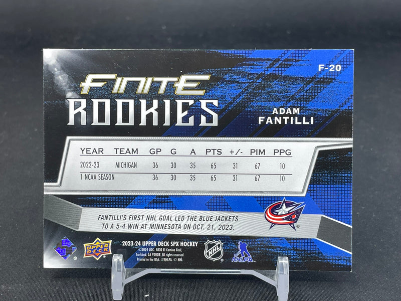 2023 UPPER DECK SPX - FINITE ROOKIES - A. FANTILLI - #F-20 - #'D/799 - RC