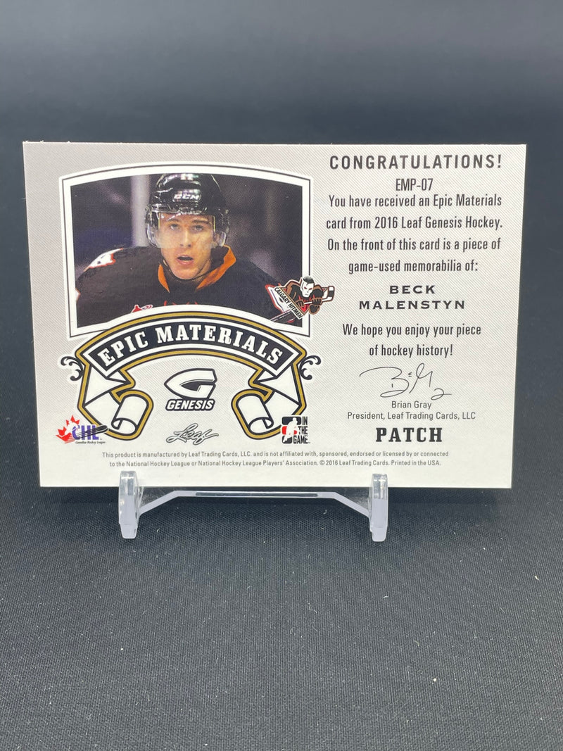 2016 LEAF GENESIS - EPIC MATERIALS - B. MALENSTYN - #EMP-07 - #'D/10 - PATCH RELIC