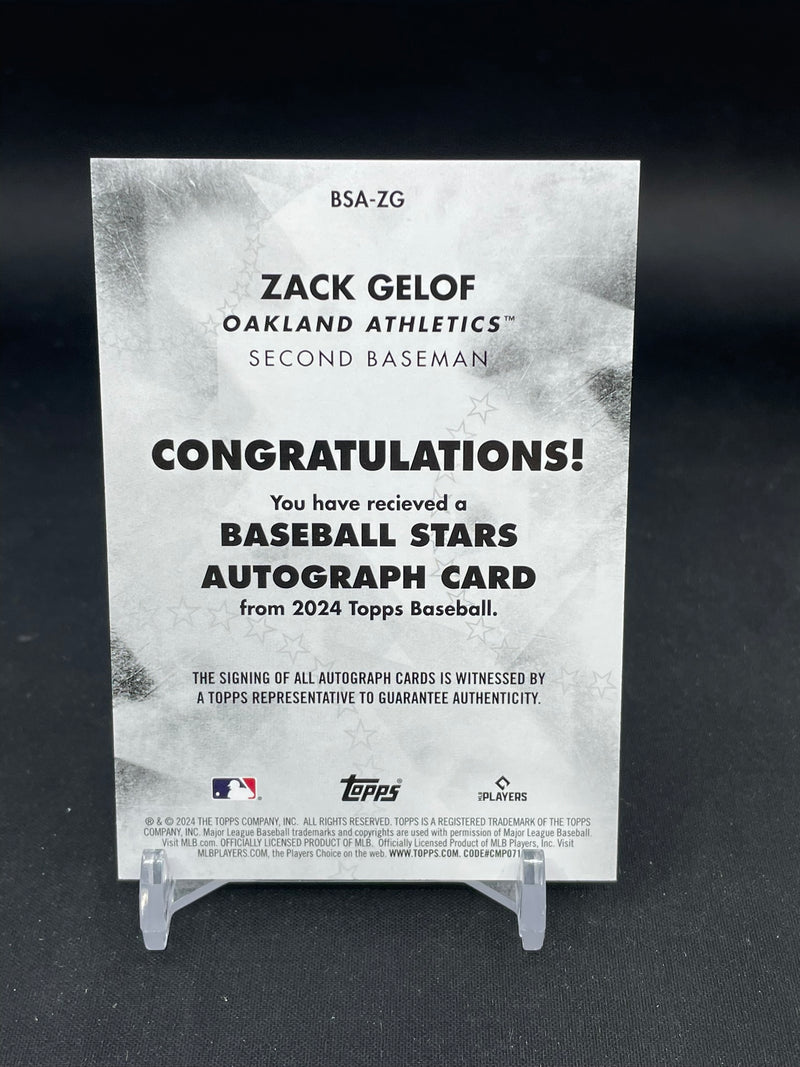 2024 TOPPS SERIES ONE - BASEBALL STARS - Z. GELOF -