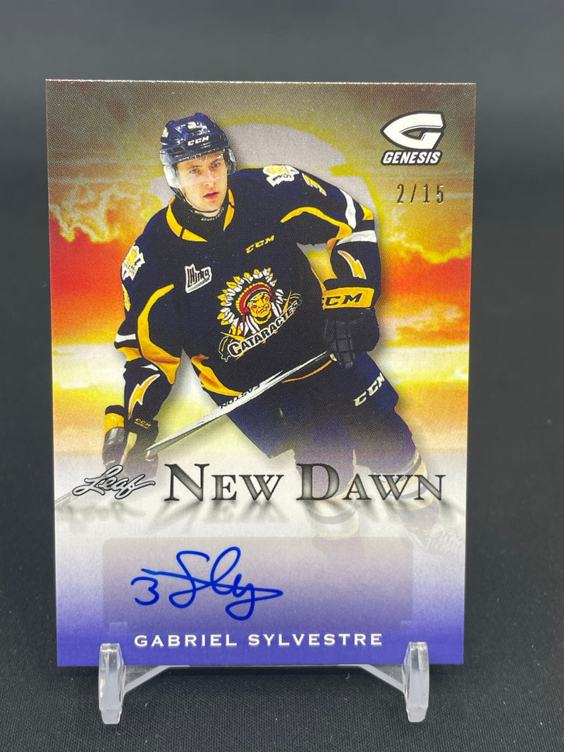 2016 LEAF GENESIS - NEW DAWN - PURPLE - G. VYLVESTRE - #ND-GS1 - #'D/15 - AUTOGRAPH
