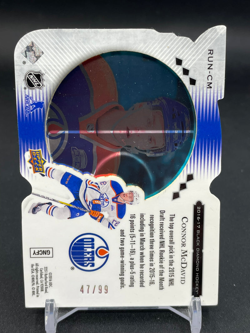 2016 UPPER DECK BLACK DIAMOND - RUN FOR THE CUP - C. MCDAVID - #RUN-CM - #'D/99
