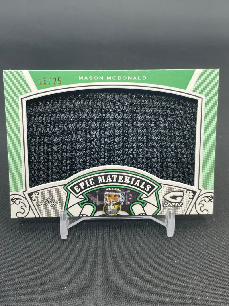 2016 LEAF GENESIS - EPIC MATERIALS - GREEN - M. MCDONALD - #EM-48 - #'D/25 - RELIC
