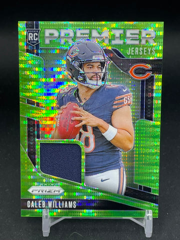 2024 PANINI PRIZM - GREEN PULSAR - PREMIER JERSEYS - C. WILLIAMS - #PJCWS - RELIC - RC