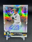 2018 TOPPS BOWMAN CHROME - REFRACTOR - 1ST BOWMAN - G. DEICHMANN - #CPA-GD - #'D/499 - AUTOGRAPH