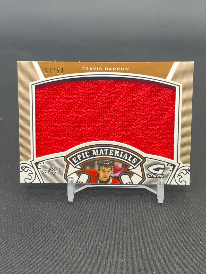 2016 LEAF GENESIS - EPIC MATERIALS - T. BARRON - #EM-67 - #'D/50 - RELIC